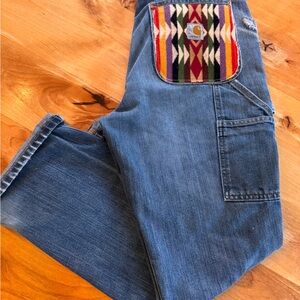 Custom Pendleton pocket Carhartt jeans